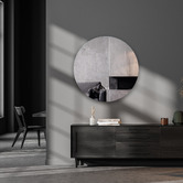 Braxton Home Zeke Round LED Bathroom Mirror