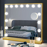 Braxton Home Gold Nia LED Make-Up Mirror