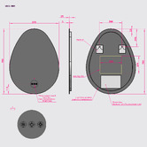 Braxton Home Zeke LED Bathroom Mirror