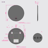 Braxton Home Zeke Round LED Bathroom Mirror