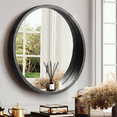 Braxton Home Piper Round Wall Mirror