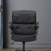 Braxton Home Black Aman Faux Leather Executive Office Chair