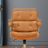 Braxton Home Aman Mid Back Faux Leather Executive Office Chair