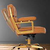Braxton Home Aman Mid Back Faux Leather Executive Office Chair