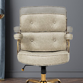 Braxton Home Aman Mid Back Faux Leather Executive Office Chair