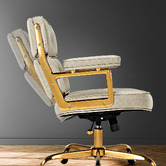 Braxton Home Aman Mid Back Faux Leather Executive Office Chair