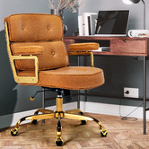 Braxton Home Aman Mid Back Faux Leather Executive Office Chair