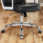 Braxton Home Silver &amp; Black Aman Faux Leather Executive Office Chair