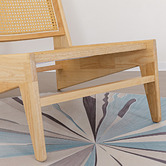 Braxton Home Callen Rubberwood Accent Chair