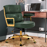 Braxton Home Aman Mid Back Faux Leather Executive Office Chair