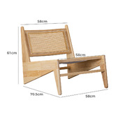 Braxton Home Callen Rubberwood Accent Chair