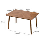 Braxton Home Amyra Rubberwood Dining Table