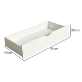 Braxton Home Hamilton Pine Wood Underbed Storage Drawers