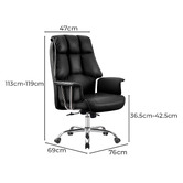 Braxton Home Sarif Faux Leather Executive Chair