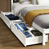 Braxton Home White Hamilton Pine Wood Platform Bed