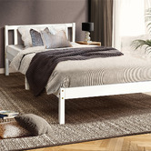 Braxton Home White Hamilton Pine Wood Platform Bed
