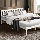 Braxton Home White Hamilton Pine Wood Platform Bed