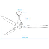 Braxton Home Evelina 132cm DC Ceiling Fan with Remote Control