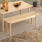 Braxton Home 4 Seater Elyssia Rubberwood Dining Bench