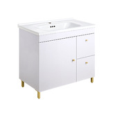 Braxton Home Yuli 800mm Freestanding Single Vanity with Ceramic Countertop