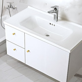 Braxton Home Samson 800mm Wall Hung Single Vanity with Ceramic Countertop