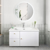 Braxton Home Samson 800mm Wall Hung Single Vanity with Ceramic Countertop