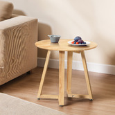 Braxton Home Celestial Rubberwood Side Table
