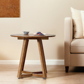 Braxton Home Celestial Rubberwood Side Table