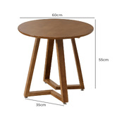 Braxton Home Celestial Rubberwood Side Table