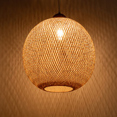 Braxton Home Lucy Handwoven Bamboo Pendant Light
