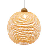 Braxton Home Lucy Handwoven Bamboo Pendant Light
