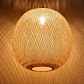 Braxton Home Lucy Handwoven Bamboo Pendant Light