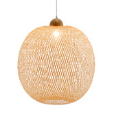 Braxton Home Lucy Handwoven Bamboo Pendant Light