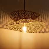 Braxton Home Nellie 45cm Bamboo Pendant Light