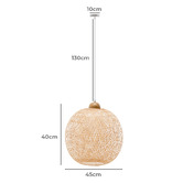 Braxton Home Lucy Handwoven Bamboo Pendant Light