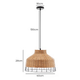 Braxton Home Emelia Bamboo Pendant Light