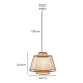 Braxton Home Kimberley Bamboo Pendant Light
