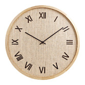 Braxton Home 70cm Natural Vatterio Wall Clock