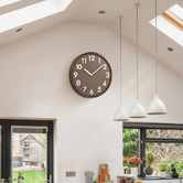 Braxton Home 70cm Lara Pine Wood Wall Clock