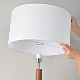 Braxton Home 170cm Luxora Rubberwood Floor Lamp