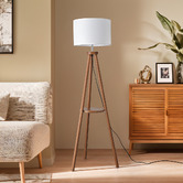 Braxton Home 150cm Aurala Rubberwood Floor Lamp