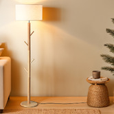 Braxton Home 170cm Illumine Rubberwood Floor Lamp