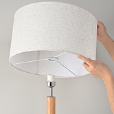 Braxton Home 170cm Illumine Rubberwood Floor Lamp