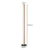 Braxton Home Zain Light Timber Square LED Floor Lamp