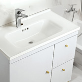 Braxton Home Yuli 800mm Freestanding Single Vanity with Ceramic Countertop