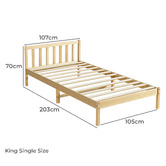 Braxton Home Natural Hamilton Pine Wood Platform Bed