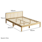 Braxton Home Natural Hamilton Pine Wood Platform Bed