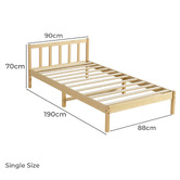 Braxton Home Natural Hamilton Pine Wood Platform Bed