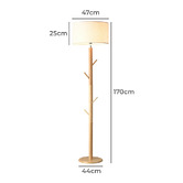 Braxton Home 170cm Illumine Rubberwood Floor Lamp