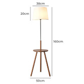 Braxton Home 160cm Zenithal Rubberwood Floor Lamp